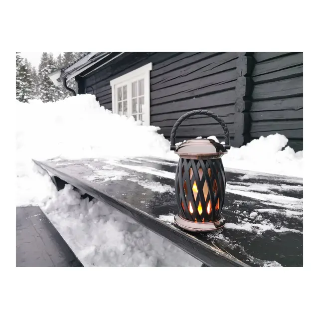 HOMELINE Flammelampe LED Ignis, kobber 