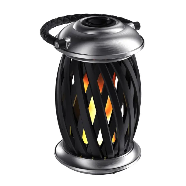 HOMELINE Flammelampe LED Ignis, chrom 