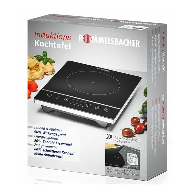 ROMMELSBACHER Induksjonskokeplate, Enkel 230V - 2000W 