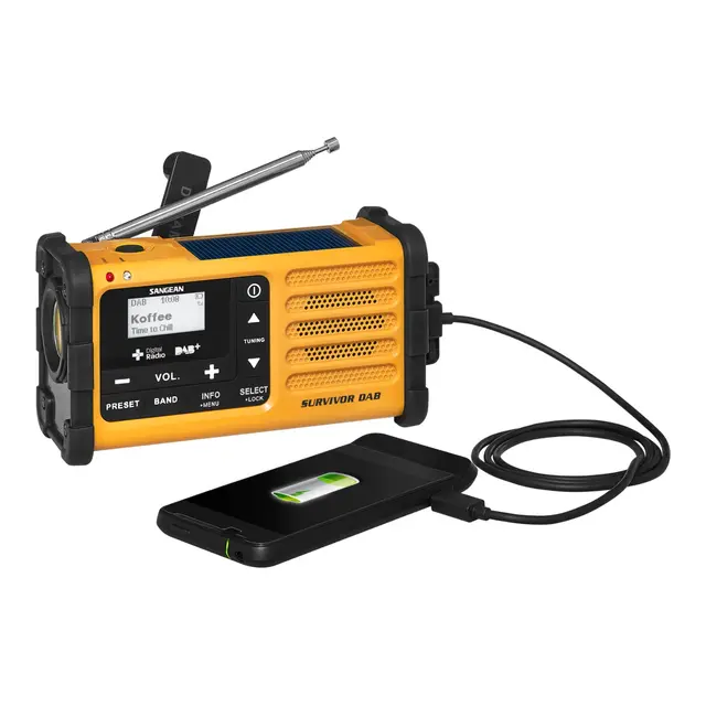SANGEAN Survivor DAB+ Radio - MMR88 Perfekt i alle situasjoner 
