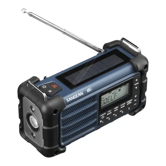 SANGEAN DAB+ solcelleradio  Mmr-99 Blå Blåtann 