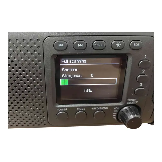 DAB nødradio Homeline Alta, svart Hnr2612, powerb 