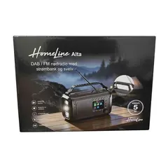 DAB nødradio Homeline Alta, svart Hnr2612, powerb
