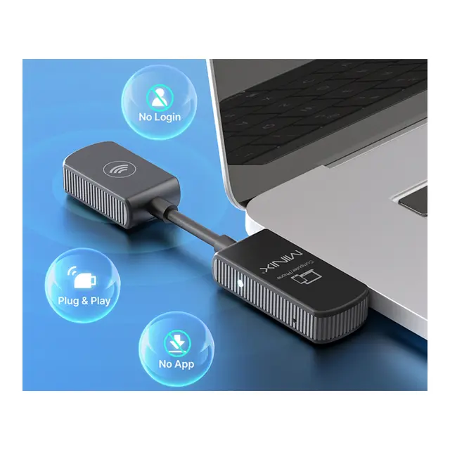 Trådløs A/V-sender Minix USB-C-HDMI banebrytende USB-C til HDMI-sender /mot 