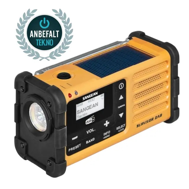 SANGEAN Survivor DAB+ Radio - MMR88 Perfekt i alle situasjoner 