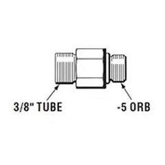 TELEFLEX Rett Hydraulisk nippel HF6009 (Orb 5) - 2stk