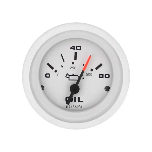 VEETHREE Oljetrykksmåler 0-80 PSI Ø2" - Arctic 