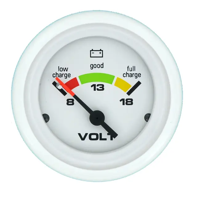 VEETHREE Batteri indikator 12V Ø2" - Arctic 