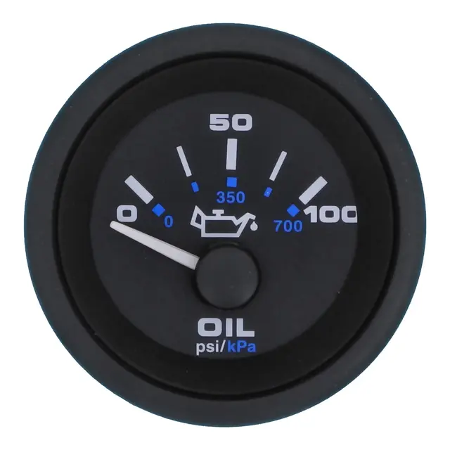 VEETHREE Oljetrykksmåler 0-100 PSI Ø2" - Premier Pro 