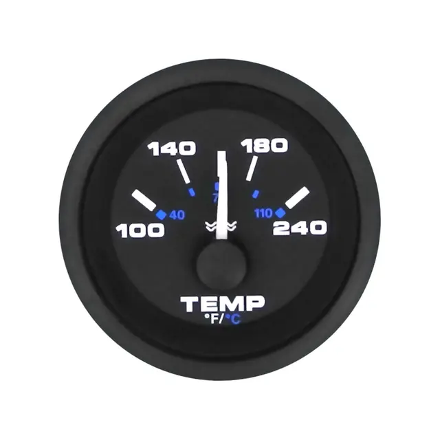 VEETHREE Vanntemp.måler 100 - 240°F Ø2" - Premier Pro 