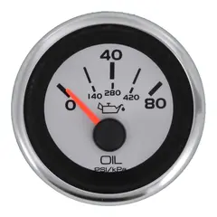 VEETHREE Oljetrykksm&#229;ler 0-80 PSI &#216;2&quot; - Argent