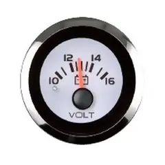 VEETHREE Voltmeter 10-16 Volt &#216;2&quot; - Argent