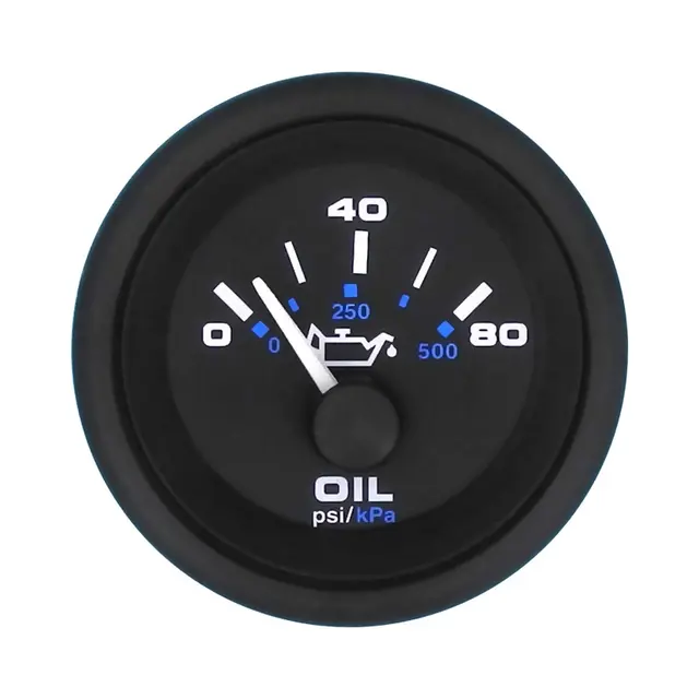 VEETHREE Oljetrykksmåler 0-80 PSI Ø2" - Premier Pro 