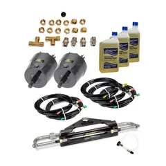 TELEFLEX Baystar Compact, 2 styreposisj. Outboard pakke intil 150hk. 2 styrepos.