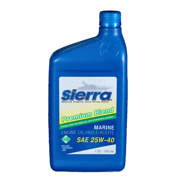 SIERRA Engine Oil, 25W-40 1 liter Annbefales til Bensin innenbords motorer 