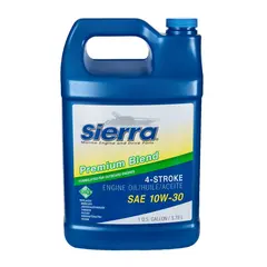 SIERRA Outboard Engine Oil, 10W-30 Leveres i 3,8 liters kanne