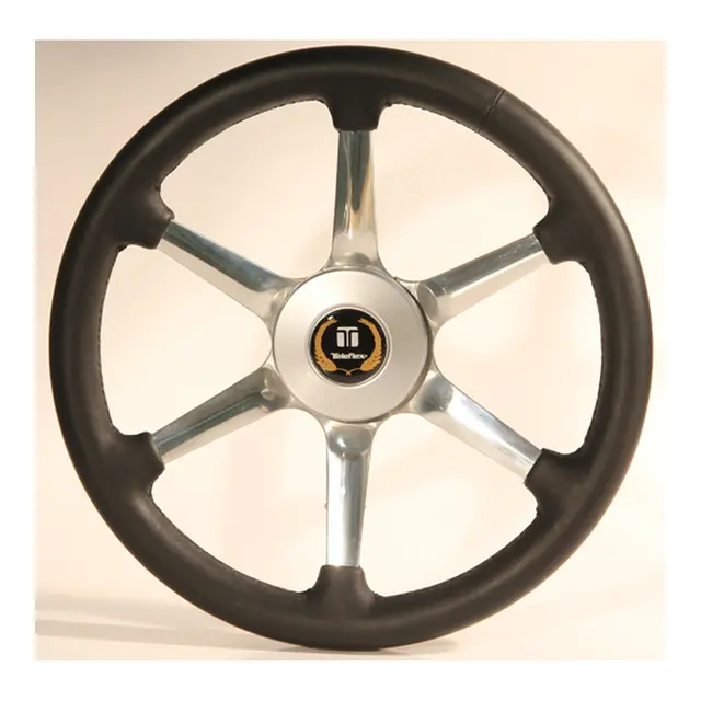 OBA Ratt Sort/Crom 6-eker (MERCURY) Ø34,0 cm - u/hub 