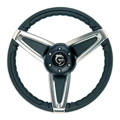 OBA Ratt Sort/Crom &quot;&#229;pen&quot; (MAESTRALE) &#216;36,0 cm - u/hub