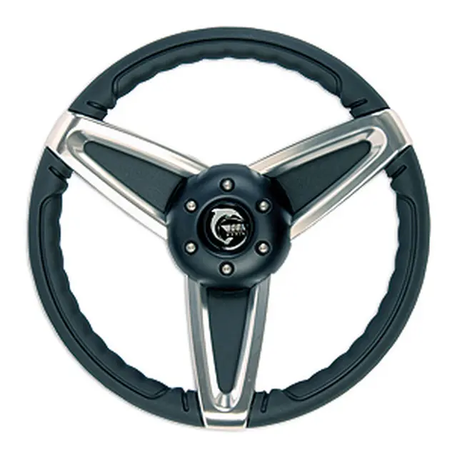 OBA Ratt Sort/Crom "åpen" (MAESTRALE) Ø36,0 cm - u/hub 