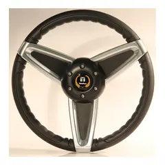 OBA Ratt Sort/Crom &quot;lukket&quot; (MAESTRALE) &#216;36,0 cm - u/hub