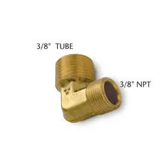 TELEFLEX Overgang 90&#176; vinkel HF5534 (3/8&quot; Tube + 3/8&quot; NPT) - 3stk