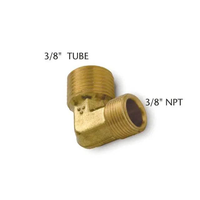 TELEFLEX Overgang 90° vinkel HF5534 (3/8" Tube + 3/8" NPT) - 3stk 