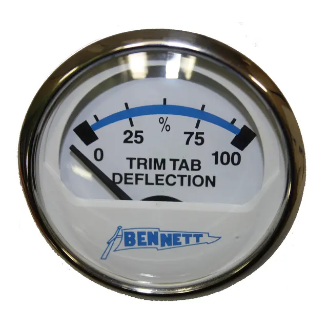 BENNETT Triminstrument analogt Hvit m/blank ring 