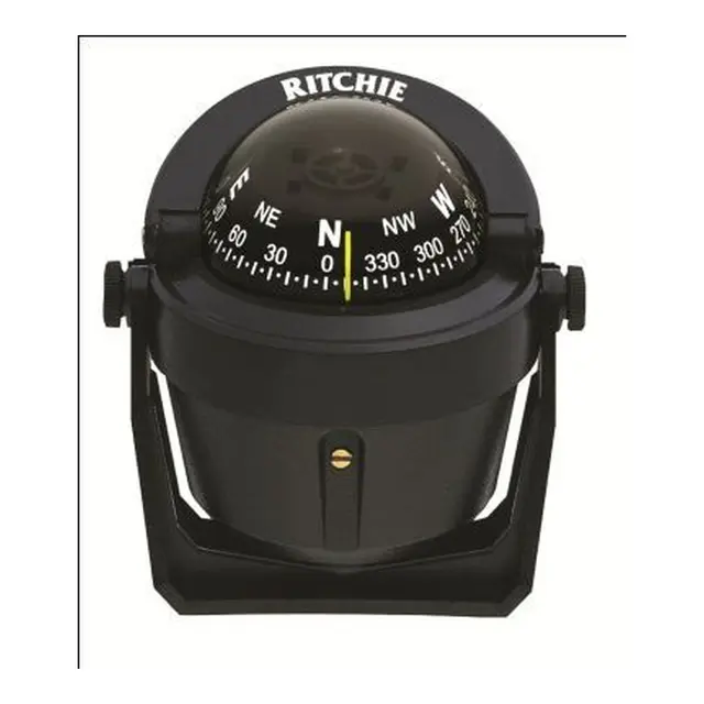 RITCHIE Kompass B51 - Brakett montert Sort - For båter opptil 24 fot. 