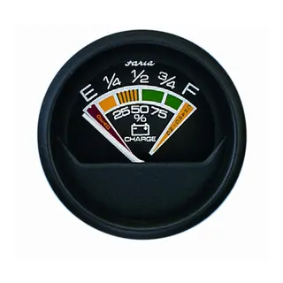FARIA Batteriindikator 12V &#216;2&quot; - Sort - sp.fall indik