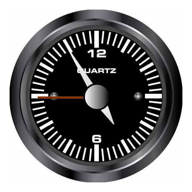 FARIA Klokke Quartz Analog Ø2" - Sort 