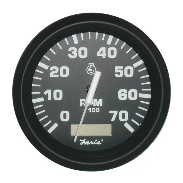 FARIA Turteller Alle Outboard 0-7000 rpm Ø3" - Sort - Alle påhengere 