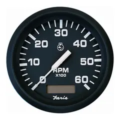 FARIA Turteller + Time Bens.inb. 0-6000r &#216;3&quot; - Sort - Bensin inboard, I/O