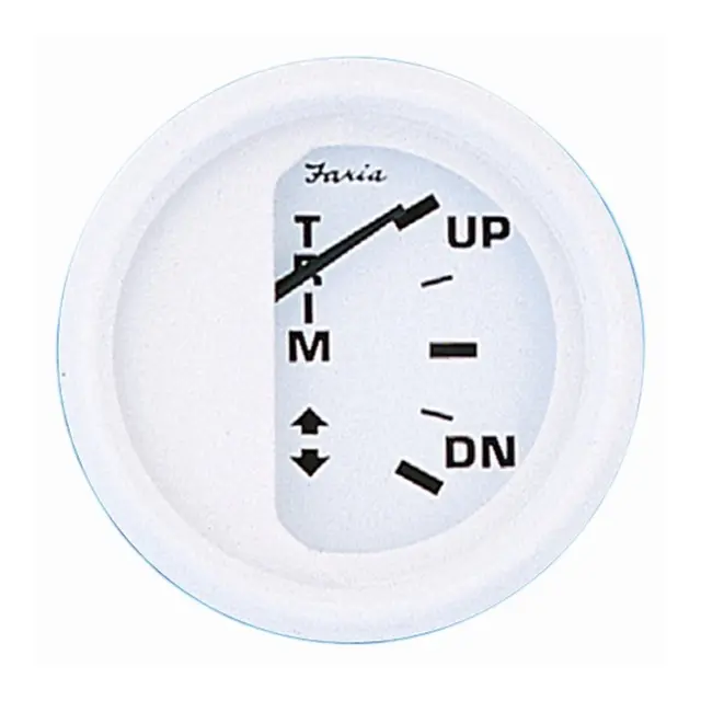 FARIA Trimindikator for Mercury, Volvo Ø2" - Hvit 