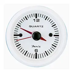 FARIA Klokke Quartz Analog &#216;2&quot; - Hvit