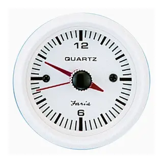 FARIA Klokke Quartz Analog &#216;2&quot; - Hvit