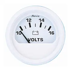 FARIA Voltmeter 20-32 Volt &#216;2&quot; - Hvit