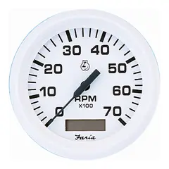 FARIA Turteller Alle Outboard 0-7000 rpm &#216;3&quot; - Hvit - Alle p&#229;hengere