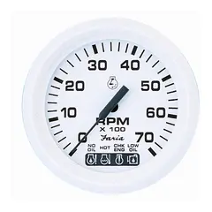 FARIA Turteller + OMC sys.chk 0-7000rpm &#216;3&quot; - Hvit - OMC System Check
