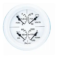 FARIA Kombiinstrument 4&quot; (4-i-ett) &#216;4&quot; - Hvit