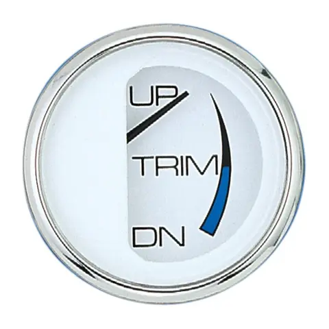 FARIA Trimindikator Merc./Mar./Volvo DP Ø2" - Hvit bl.ring 