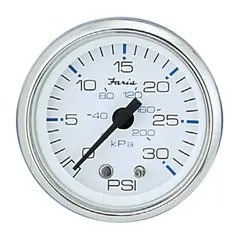 FARIA Vanntrykksm&#229;ler komplett 0-30 PSI &#216;2&quot; - Hvit bl.ring