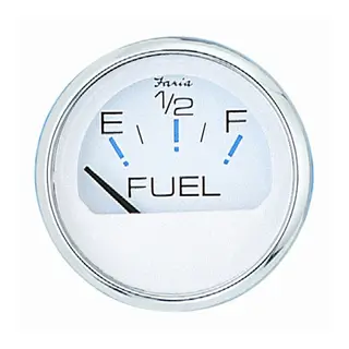 FARIA Tankm&#229;ler Drivstoff (EU std.) &#216;2&quot; - Hvit bl.ring - 10-180 Ohm(EU)