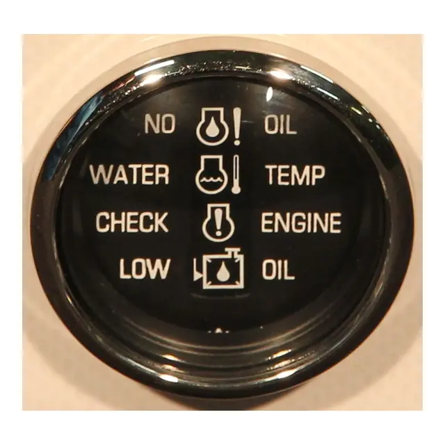 FARIA Motorovervåking System OMC Ø2" - Sort bl.ring - OMC Syst.Chk 96-> 