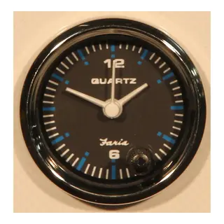 FARIA Klokke Quartz Analog &#216;2&quot; - Sort bl.ring