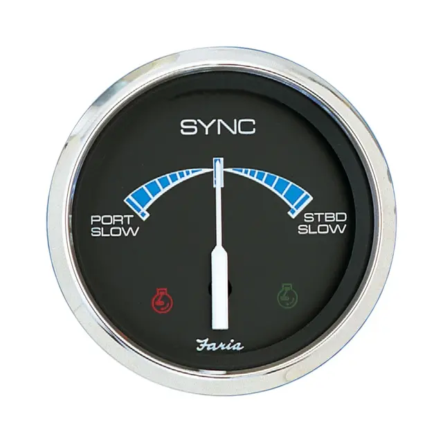 FARIA Synkronistator, 2 motorer, bensin Ø3" - Sort bl.ring - f.inboard/outboard 