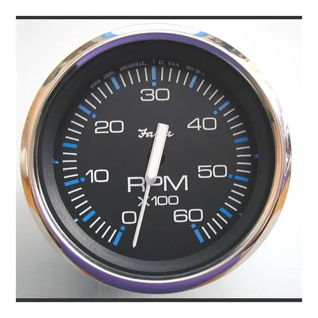 FARIA Turteller + Time Diesel 0-4000rpm Ø3" - Sort bl.ring - f.magn.sv.hjulføler 