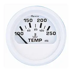 FARIA Vanntemp. m&#229;ler &#216;2&quot; - Hvit - 100-250&#176; F