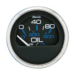 FARIA Oljetrykkm&#229;ler 0-80 PSI &#216;2&quot; - Sort bl.ring