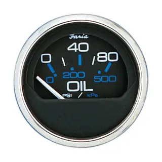 FARIA Oljetrykkm&#229;ler 0-80 PSI &#216;2&quot; - Sort bl.ring