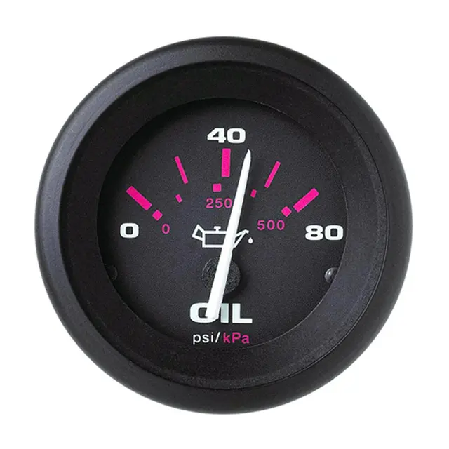 VEETHREE Oljetrykksmåler 0-80 PSI Ø2" - Amega 